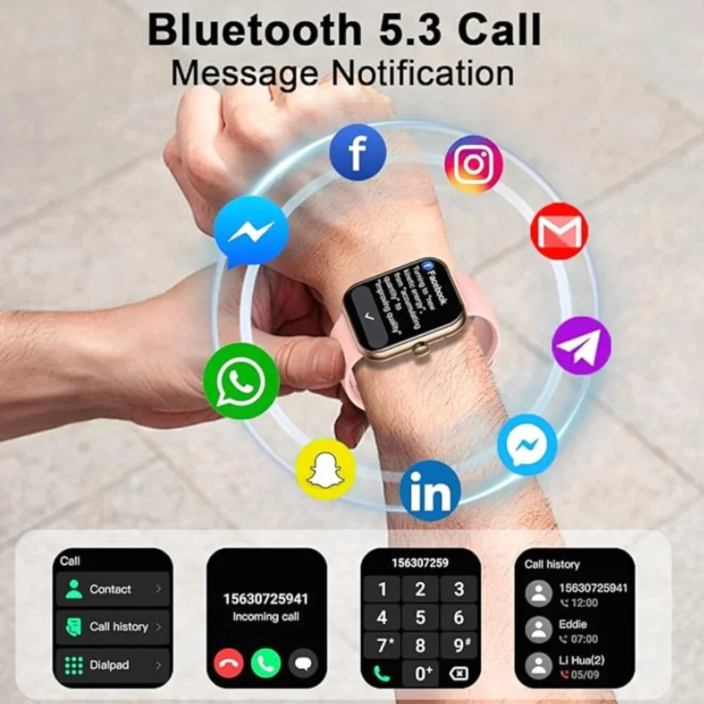 Motast Smart Watch 1.96” HD Touch Screen P99 Sports Fitness Tracker Android iOS